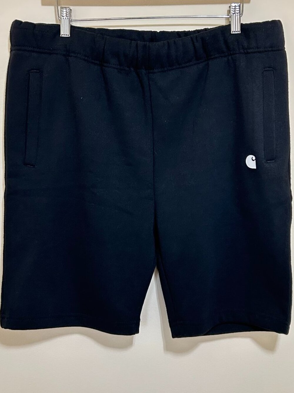 NWOT Carhartt Pull On Shorts Relaxed Fit Hidden Drawstring Black Mens Size M